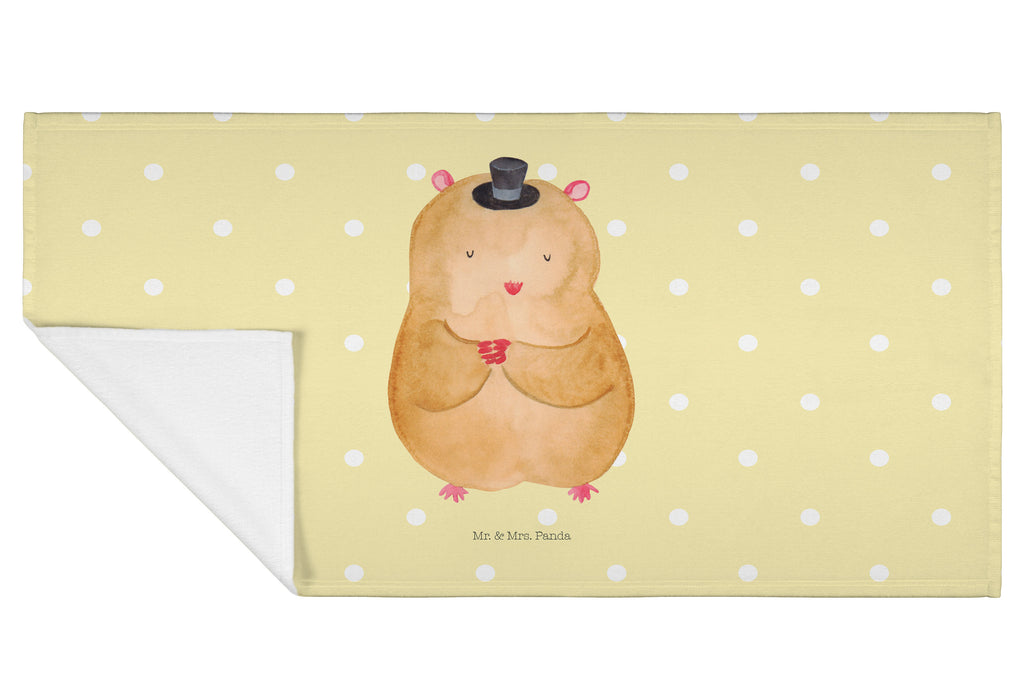 Gäste Handtuch Hamster mit Hut Gästetuch, Reisehandtuch, Sport Handtuch, Frottier, Kinder Handtuch, Tiermotive, Gute Laune, lustige Sprüche, Tiere, Hamster, Hut, Magier, Zylinder, Zwerghamster, Zauberer, Houdini