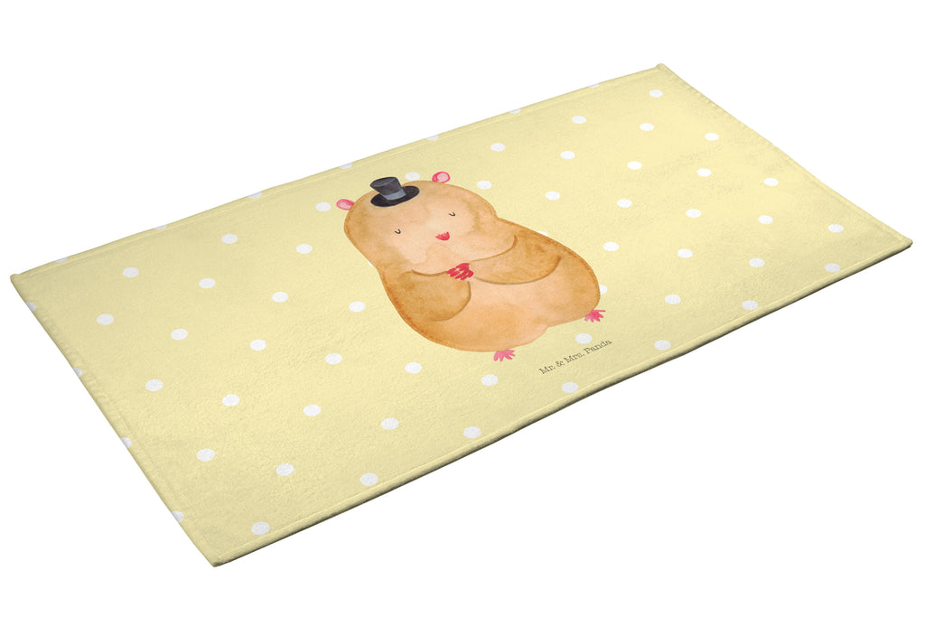 Gäste Handtuch Hamster mit Hut Gästetuch, Reisehandtuch, Sport Handtuch, Frottier, Kinder Handtuch, Tiermotive, Gute Laune, lustige Sprüche, Tiere, Hamster, Hut, Magier, Zylinder, Zwerghamster, Zauberer, Houdini