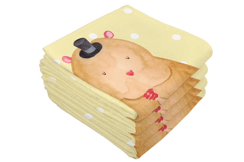 Gäste Handtuch Hamster mit Hut Gästetuch, Reisehandtuch, Sport Handtuch, Frottier, Kinder Handtuch, Tiermotive, Gute Laune, lustige Sprüche, Tiere, Hamster, Hut, Magier, Zylinder, Zwerghamster, Zauberer, Houdini