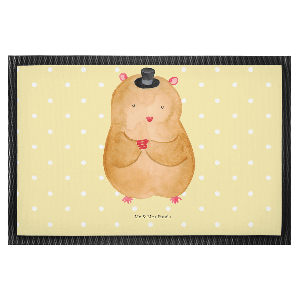 Fußmatte Hamster mit Hut Hamster, Hut, Magier, Zylinder, Zwerghamster, Zauberer, Houdini	 Türvorleger, Schmutzmatte, Fußabtreter, Matte, Schmutzfänger, Fußabstreifer, Schmutzfangmatte, Türmatte, Motivfußmatte,  Haustürmatte, Vorleger  süße Tiermotive, gute Laune, lustige Sprüche, Tiere