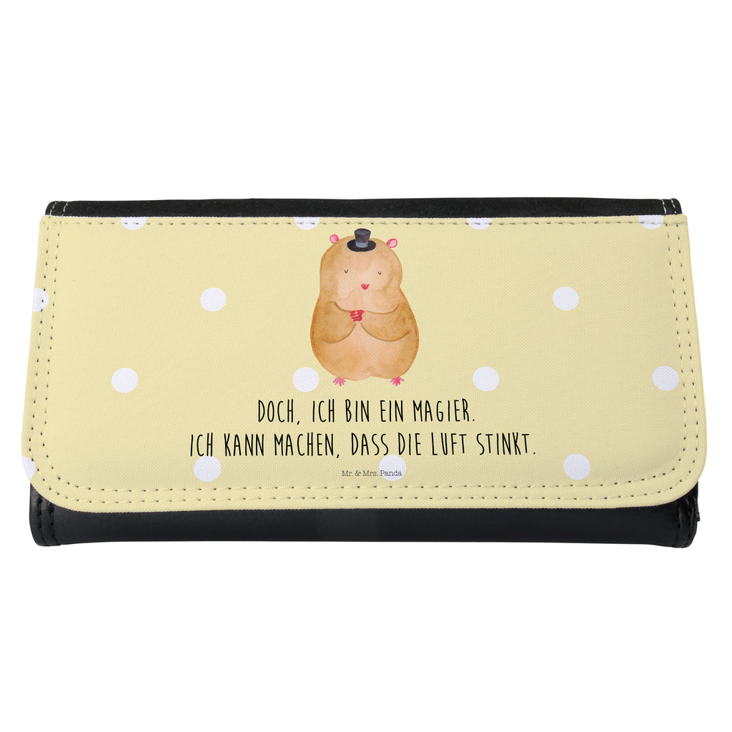 Damen Portemonnaie Hamster mit Hut Portemonnaie, Portemonee, Geldbörse, Damen, Groß, XXL, Geldbeutel, Portemonnaies, Tiermotive, Gute Laune, lustige Sprüche, Tiere, Hamster, Hut, Magier, Zylinder, Zwerghamster, Zauberer, Houdini