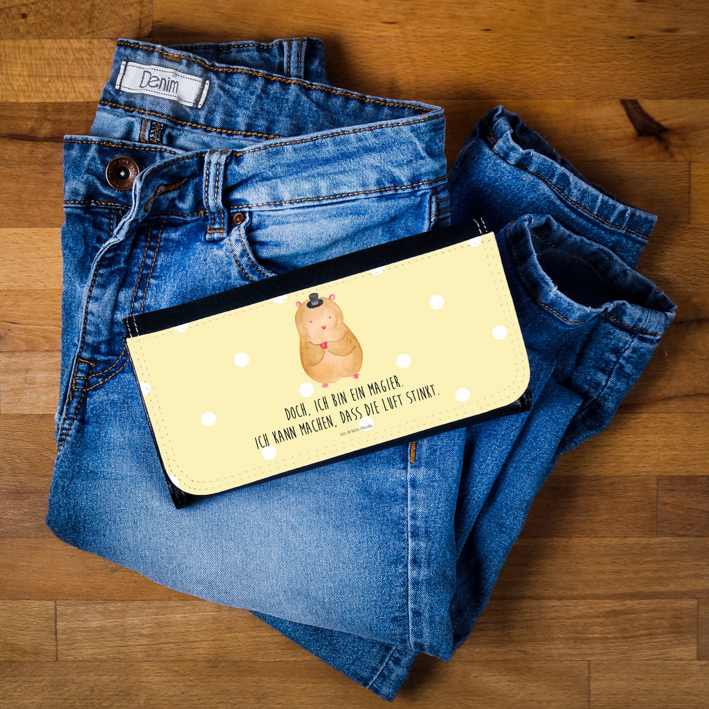 Damen Portemonnaie Hamster mit Hut Portemonnaie, Portemonee, Geldbörse, Damen, Groß, XXL, Geldbeutel, Portemonnaies, Tiermotive, Gute Laune, lustige Sprüche, Tiere, Hamster, Hut, Magier, Zylinder, Zwerghamster, Zauberer, Houdini