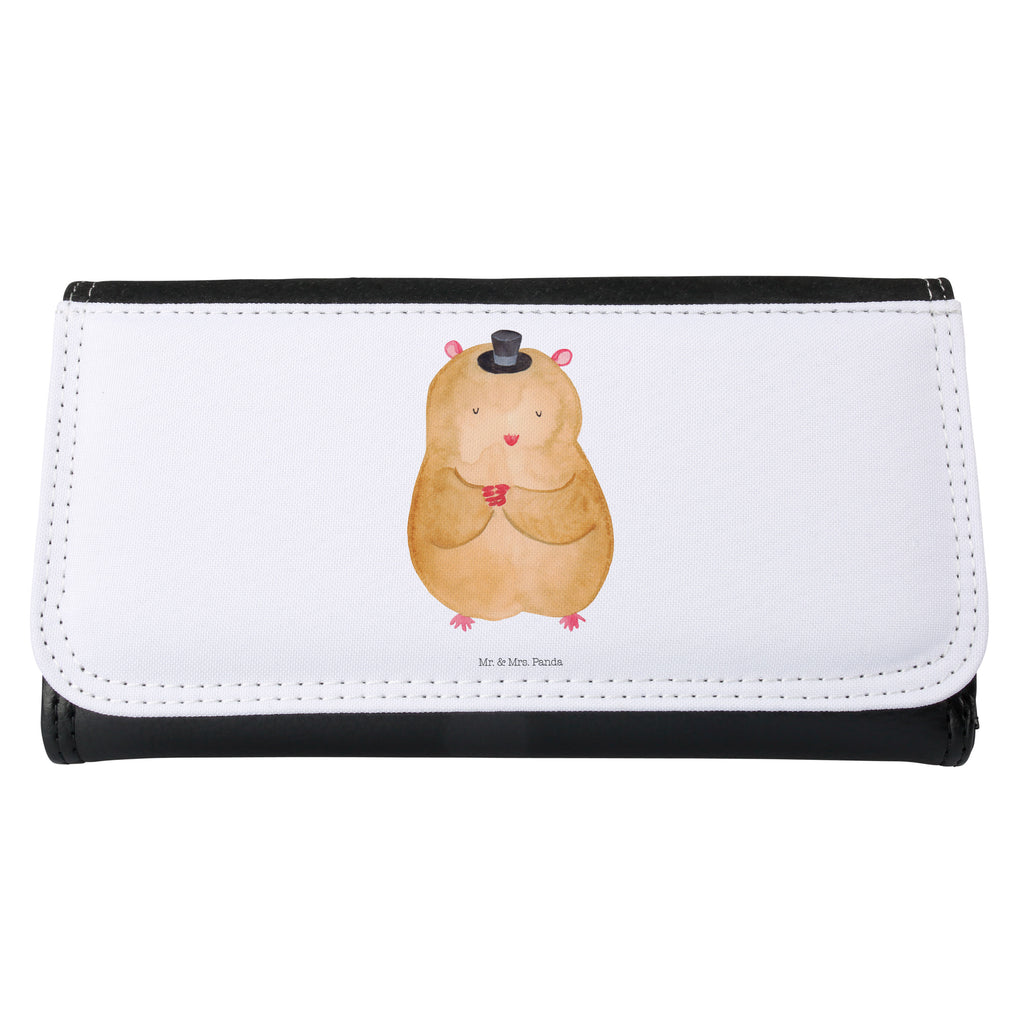 Damen Portemonnaie Hamster mit Hut Portemonnaie, Portemonee, Geldbörse, Damen, Groß, XXL, Geldbeutel, Portemonnaies, Tiermotive, Gute Laune, lustige Sprüche, Tiere, Hamster, Hut, Magier, Zylinder, Zwerghamster, Zauberer, Houdini