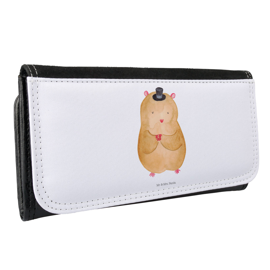 Damen Portemonnaie Hamster mit Hut Portemonnaie, Portemonee, Geldbörse, Damen, Groß, XXL, Geldbeutel, Portemonnaies, Tiermotive, Gute Laune, lustige Sprüche, Tiere, Hamster, Hut, Magier, Zylinder, Zwerghamster, Zauberer, Houdini
