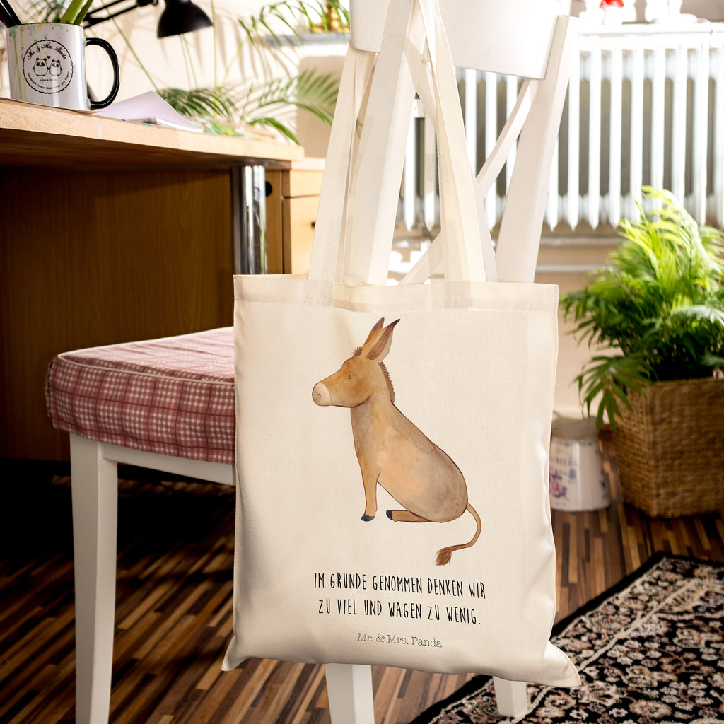 Tragetasche Esel Beuteltasche, Beutel, Einkaufstasche, Jutebeutel, Stoffbeutel, Tiermotive, Gute Laune, lustige Sprüche, Tiere, Esel, Weisheit, Lebensmut, Lebensglück, Ziel, Lebensziel, Mut, erfolg, tapferkeit, positive gedanken, zuversicht