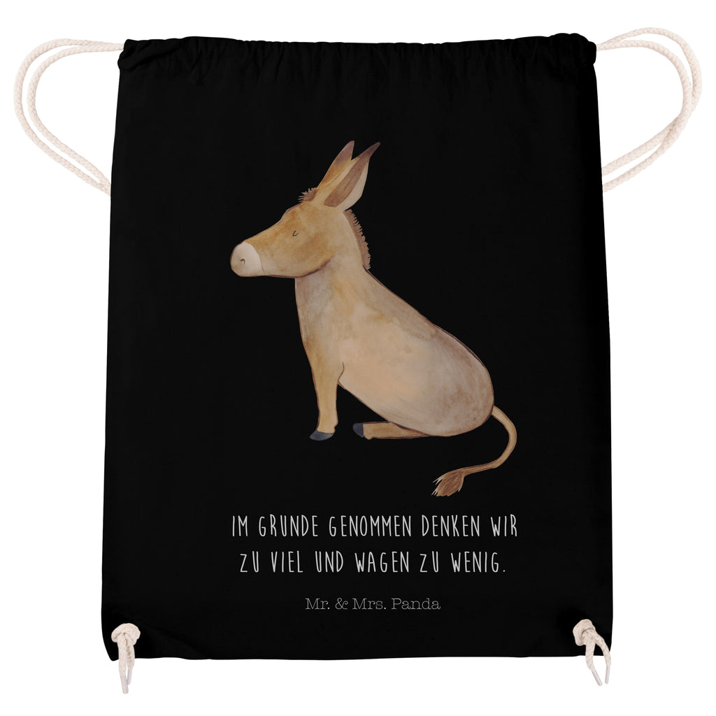 Sportbeutel Esel Turnbeutel, Beutel, Sporttasche, Tasche, Stoffbeutel, Tiermotive, Gute Laune, lustige Sprüche, Tiere, Esel, Weisheit, Lebensmut, Lebensglück, Ziel, Lebensziel, Mut, erfolg, tapferkeit, positive gedanken, zuversicht