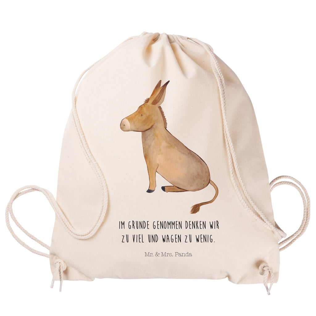 Sportbeutel Esel Turnbeutel, Beutel, Sporttasche, Tasche, Stoffbeutel, Tiermotive, Gute Laune, lustige Sprüche, Tiere, Esel, Weisheit, Lebensmut, Lebensglück, Ziel, Lebensziel, Mut, erfolg, tapferkeit, positive gedanken, zuversicht