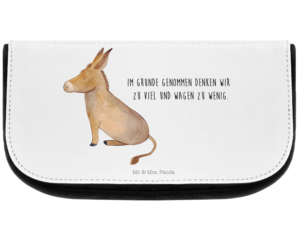 Kosmetiktasche Esel Kosmetikbeutel, Kulturtasche, Kulturbeutel, Schminktasche, Make-Up Tasche, Tiermotive, Gute Laune, lustige Sprüche, Tiere, Esel, Weisheit, Lebensmut, Lebensglück, Ziel, Lebensziel, Mut, erfolg, tapferkeit, positive gedanken, zuversicht