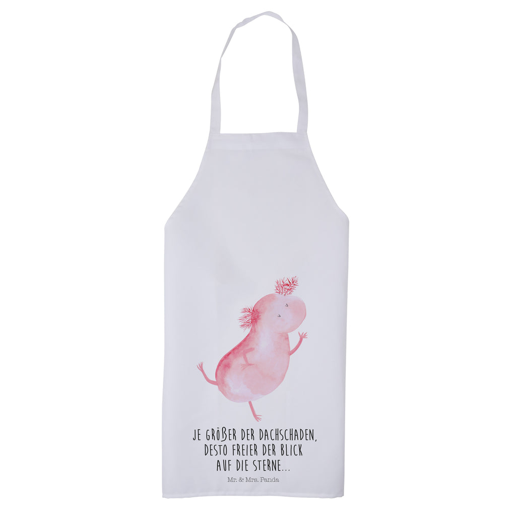 Kochschürze Axolotl tanzt Schürze, Backschürze, Küchenschürze, Grillschürze, Latzschürze, Axolotl, Molch, Axolot, Schwanzlurch, Lurch, Lurche, Dachschaden, Sterne, verrückt, Freundin, beste Freundin