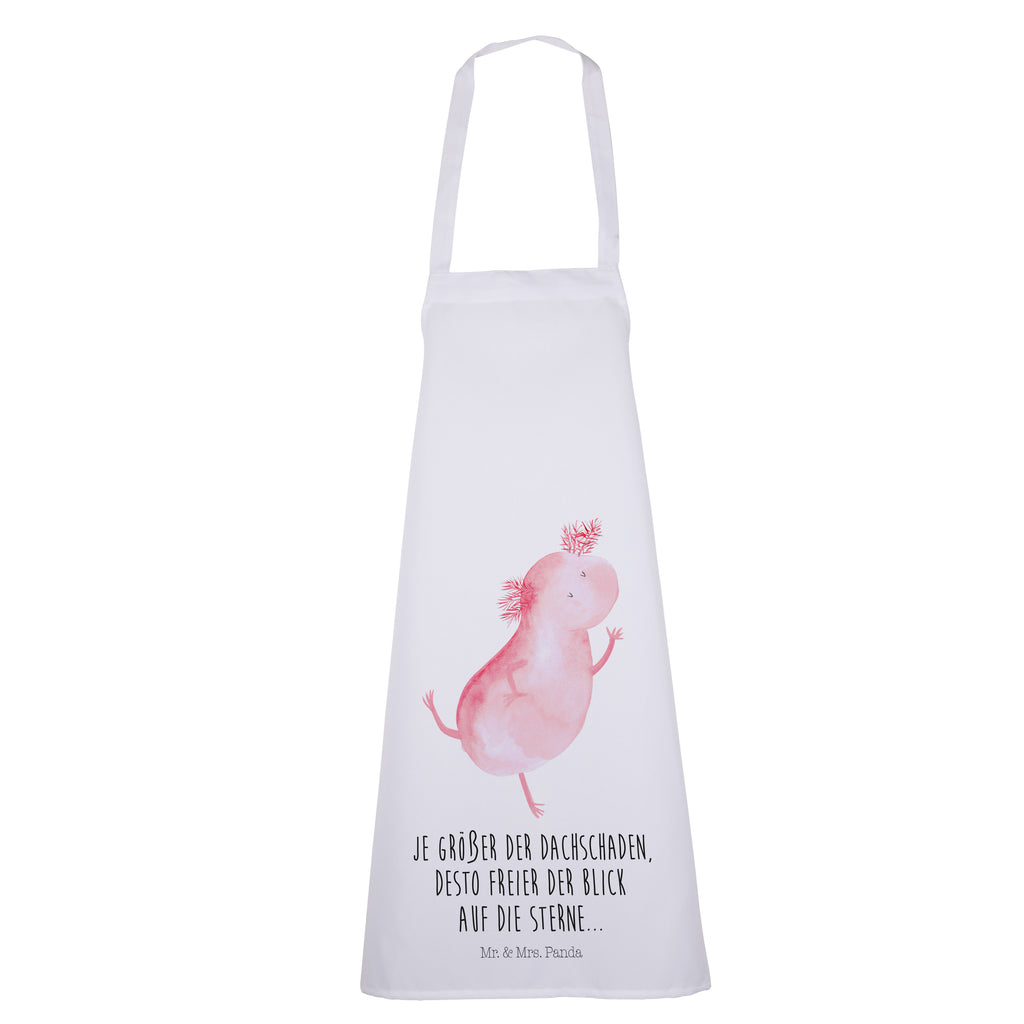 Kochschürze Axolotl tanzt Schürze, Backschürze, Küchenschürze, Grillschürze, Latzschürze, Axolotl, Molch, Axolot, Schwanzlurch, Lurch, Lurche, Dachschaden, Sterne, verrückt, Freundin, beste Freundin