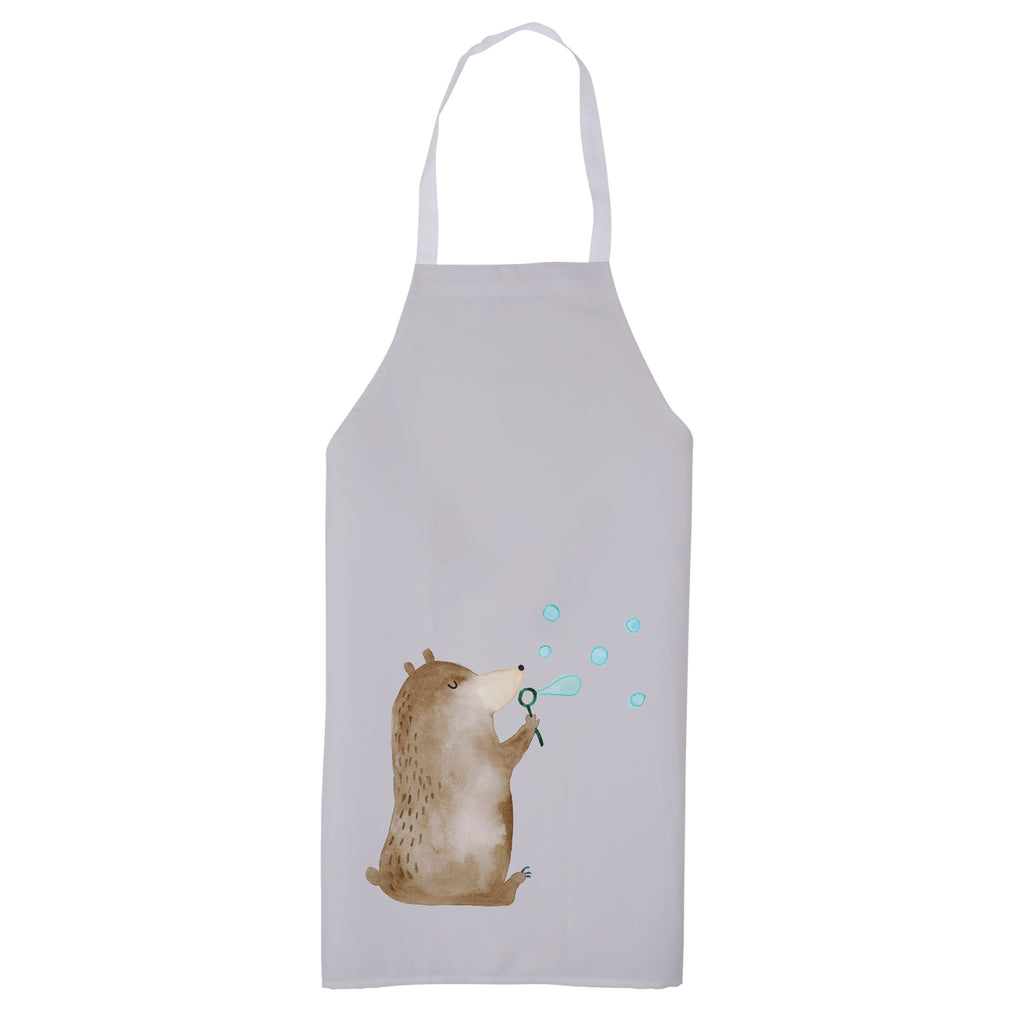 Kochschürze Bär Seifenblasen Schürze, Backschürze, Küchenschürze, Grillschürze, Latzschürze, Bär, Teddy, Teddybär, Seifenblasen Bär Lustig Sein Glücklich Traurig Happy