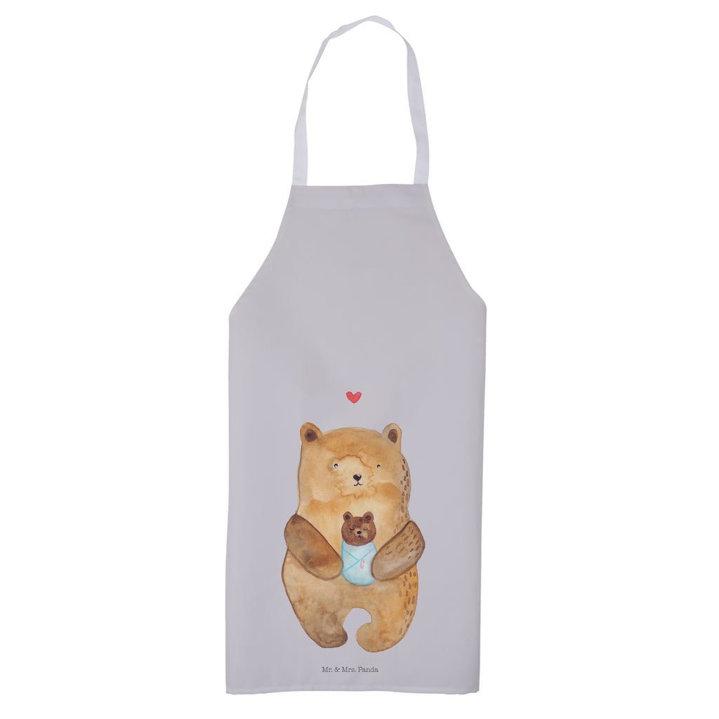 Kochschürze Bär mit Baby Schürze, Backschürze, Küchenschürze, Grillschürze, Latzschürze, Bär, Teddy, Teddybär, Eltern, Mutter, Baby, Taufe, Geburt, Nichte, Neffe, Enkel, Enkelin, Täufling, Geburtstag, Glückwunsch