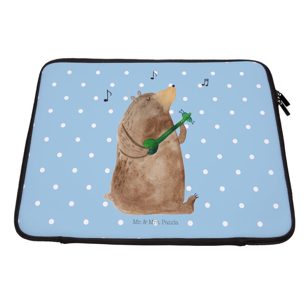 33 x 42 Notebook Tasche Bär Gitarre Notebook Tasche, Laptop, Computertasche, Tasche, Schutzhülle, Bär, Teddy, Teddybär