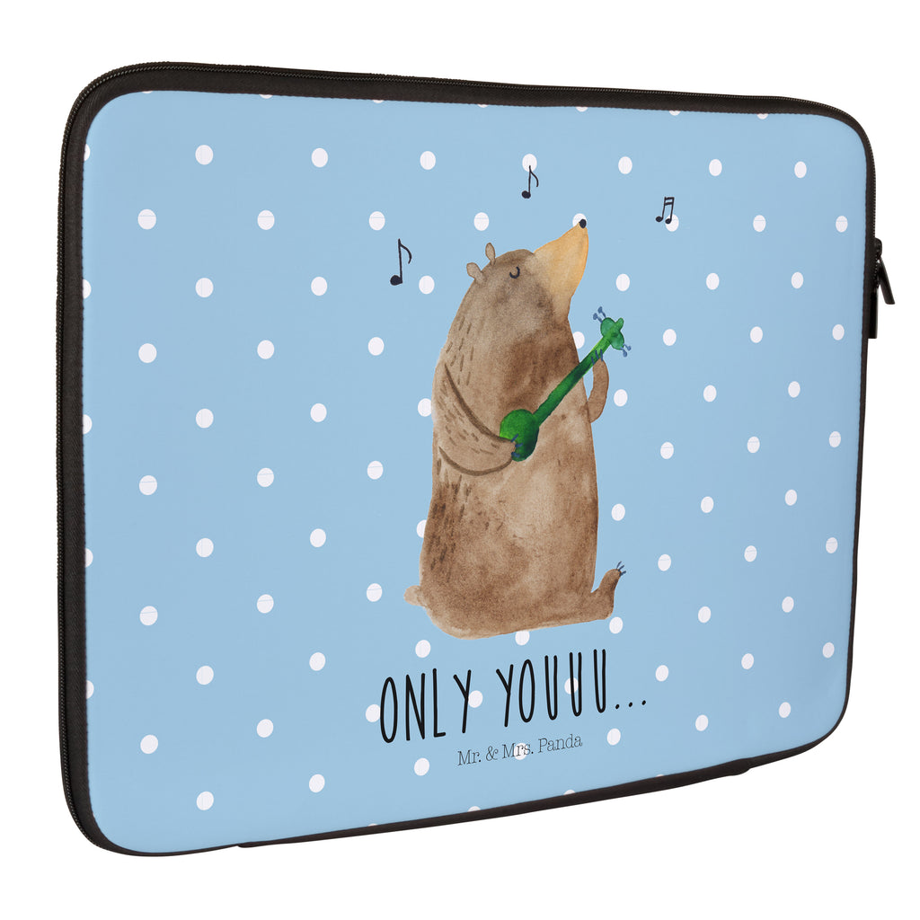 33 x 42 Notebook Tasche Bär Gitarre Notebook Tasche, Laptop, Computertasche, Tasche, Schutzhülle, Bär, Teddy, Teddybär