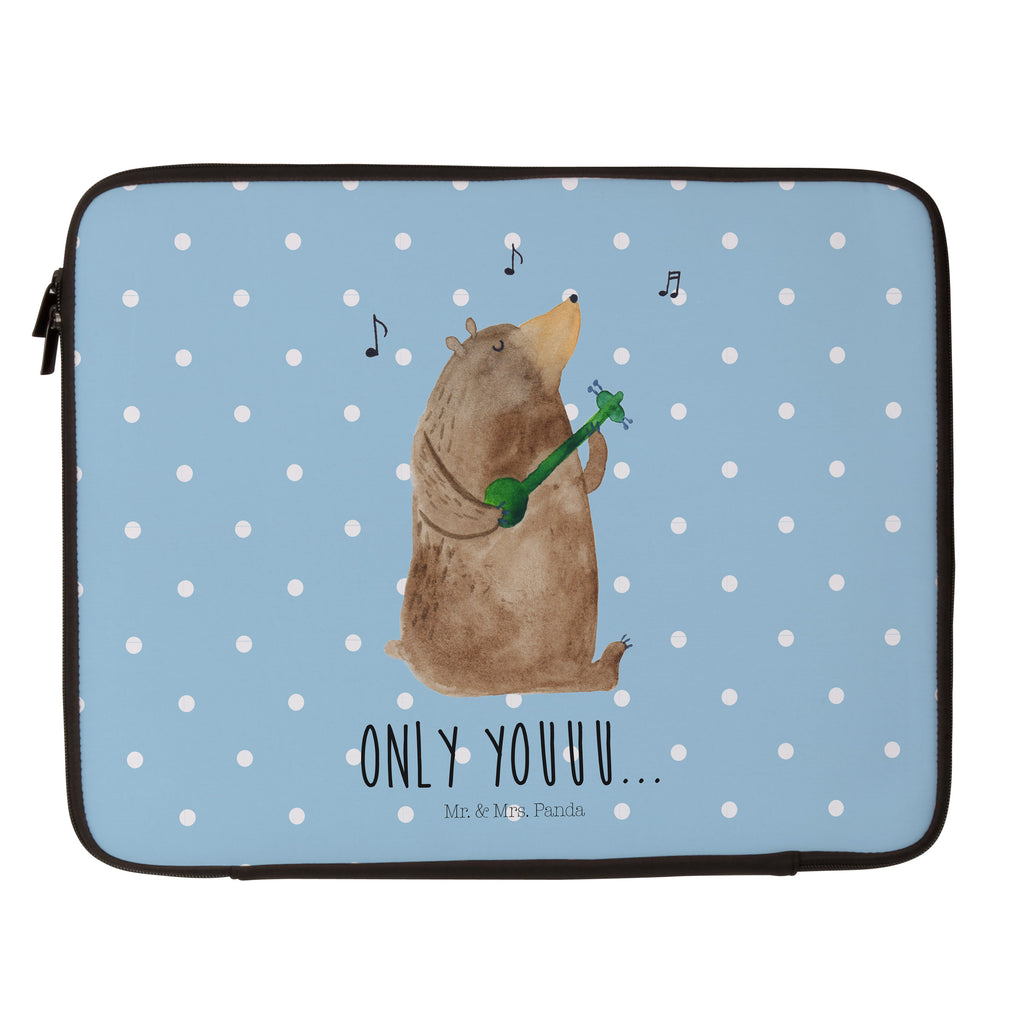 33 x 42 Notebook Tasche Bär Gitarre Notebook Tasche, Laptop, Computertasche, Tasche, Schutzhülle, Bär, Teddy, Teddybär