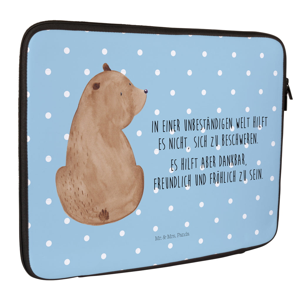 20 x 28 Notebook Tasche  Bär Schulterblick Notebook Tasche, Laptop, Computertasche, Tasche, Bär, Teddy, Teddybär, Selbstachtung, Weltansicht, Motivation, Bären, Bärenliebe, Weisheit