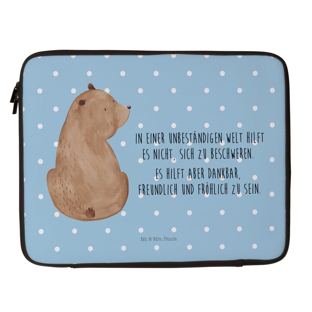 20 x 28 Notebook Tasche  Bär Schulterblick Notebook Tasche, Laptop, Computertasche, Tasche, Bär, Teddy, Teddybär, Selbstachtung, Weltansicht, Motivation, Bären, Bärenliebe, Weisheit