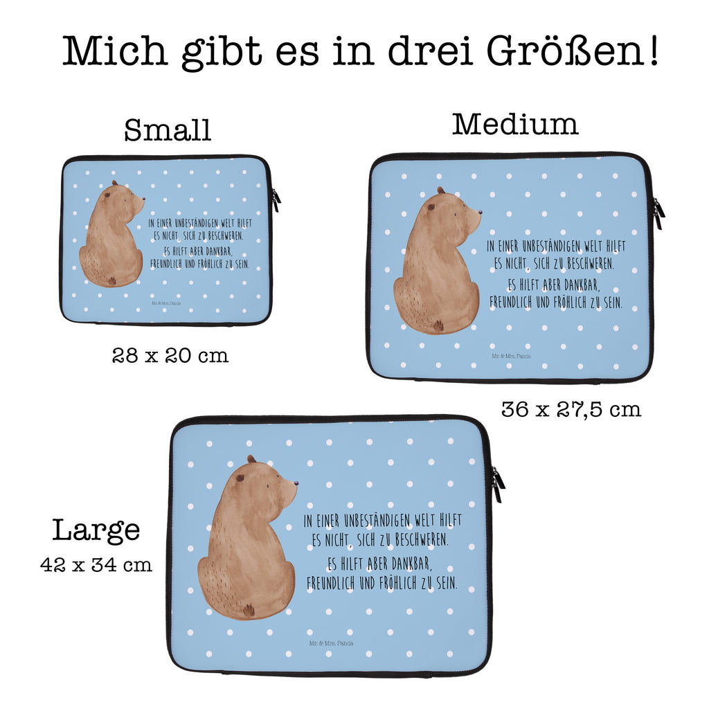 20 x 28 Notebook Tasche  Bär Schulterblick Notebook Tasche, Laptop, Computertasche, Tasche, Bär, Teddy, Teddybär, Selbstachtung, Weltansicht, Motivation, Bären, Bärenliebe, Weisheit