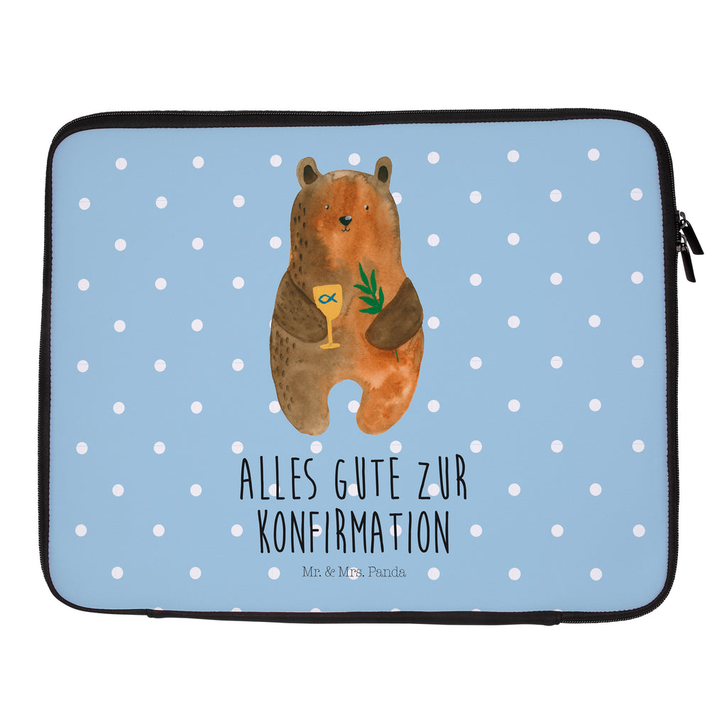 20 x 28 Notebook Tasche  Konfirmation-Bär Notebook Tasche, Laptop, Computertasche, Tasche, Bär, Teddy, Teddybär, Konfirmation, Kirche, evangelisch, Gottesdienst