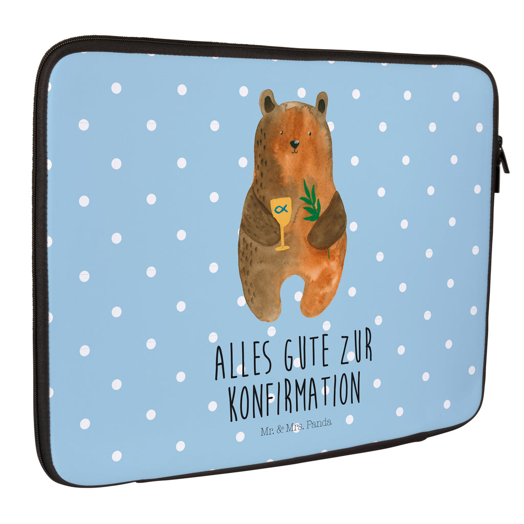20 x 28 Notebook Tasche  Konfirmation-Bär Notebook Tasche, Laptop, Computertasche, Tasche, Bär, Teddy, Teddybär, Konfirmation, Kirche, evangelisch, Gottesdienst
