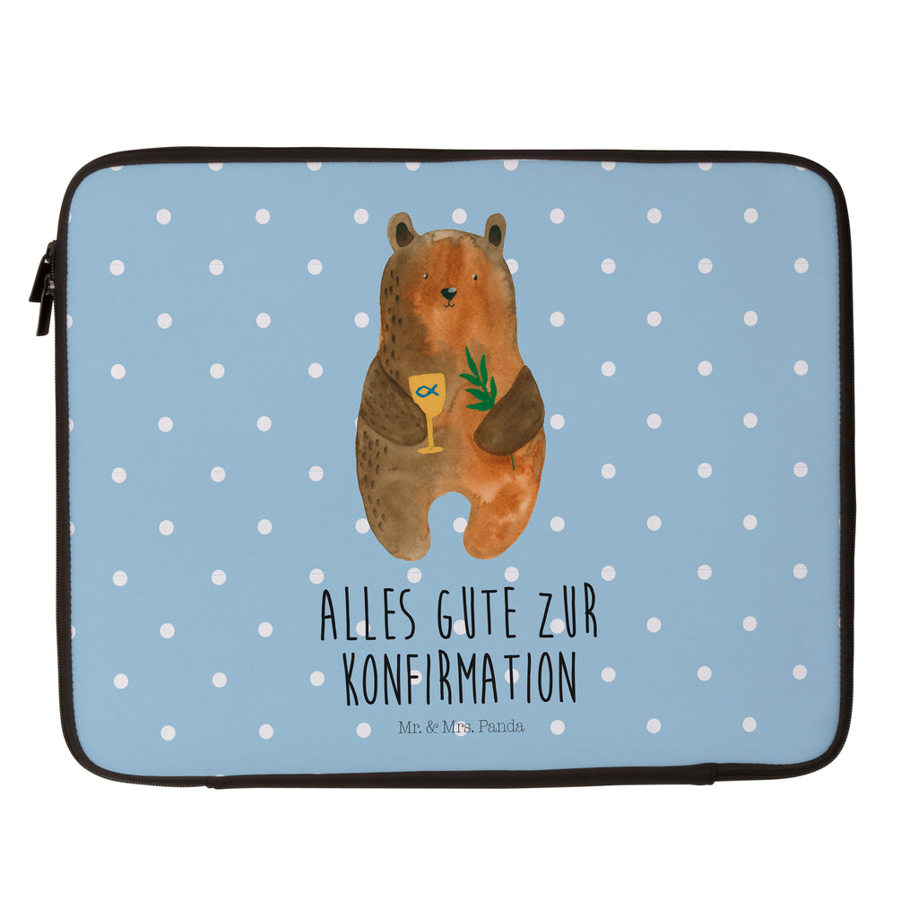 20 x 28 Notebook Tasche  Konfirmation-Bär Notebook Tasche, Laptop, Computertasche, Tasche, Bär, Teddy, Teddybär, Konfirmation, Kirche, evangelisch, Gottesdienst