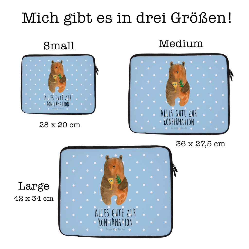 20 x 28 Notebook Tasche  Konfirmation-Bär Notebook Tasche, Laptop, Computertasche, Tasche, Bär, Teddy, Teddybär, Konfirmation, Kirche, evangelisch, Gottesdienst