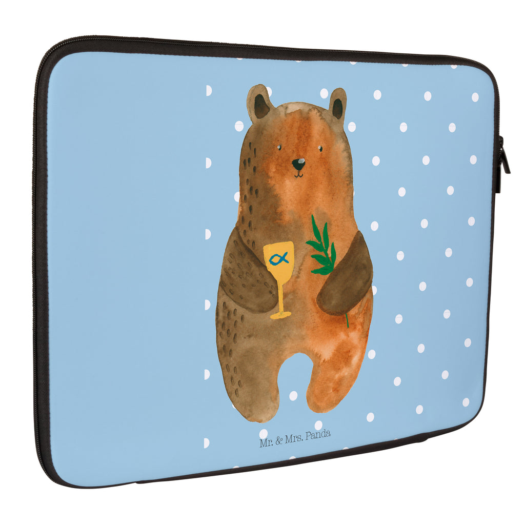 20 x 28 Notebook Tasche  Konfirmation-Bär Notebook Tasche, Laptop, Computertasche, Tasche, Bär, Teddy, Teddybär, Konfirmation, Kirche, evangelisch, Gottesdienst
