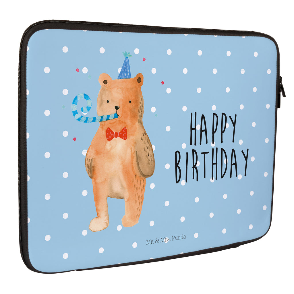 20 x 28 Notebook Tasche  Birthday Bär Notebook Tasche, Laptop, Computertasche, Tasche, Bär, Teddy, Teddybär, Happy Birthday, Alles Gute, Glückwunsch, Geburtstag