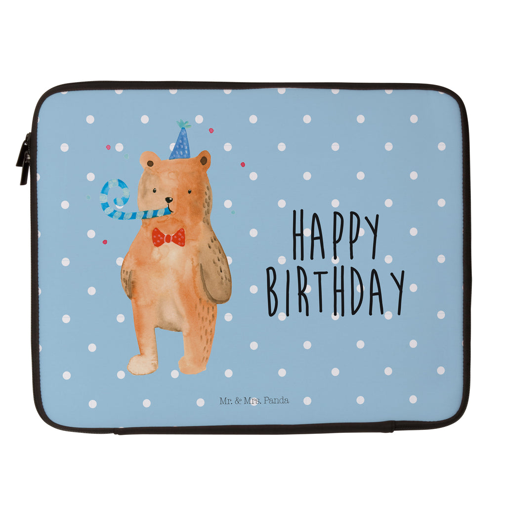 20 x 28 Notebook Tasche  Birthday Bär Notebook Tasche, Laptop, Computertasche, Tasche, Bär, Teddy, Teddybär, Happy Birthday, Alles Gute, Glückwunsch, Geburtstag