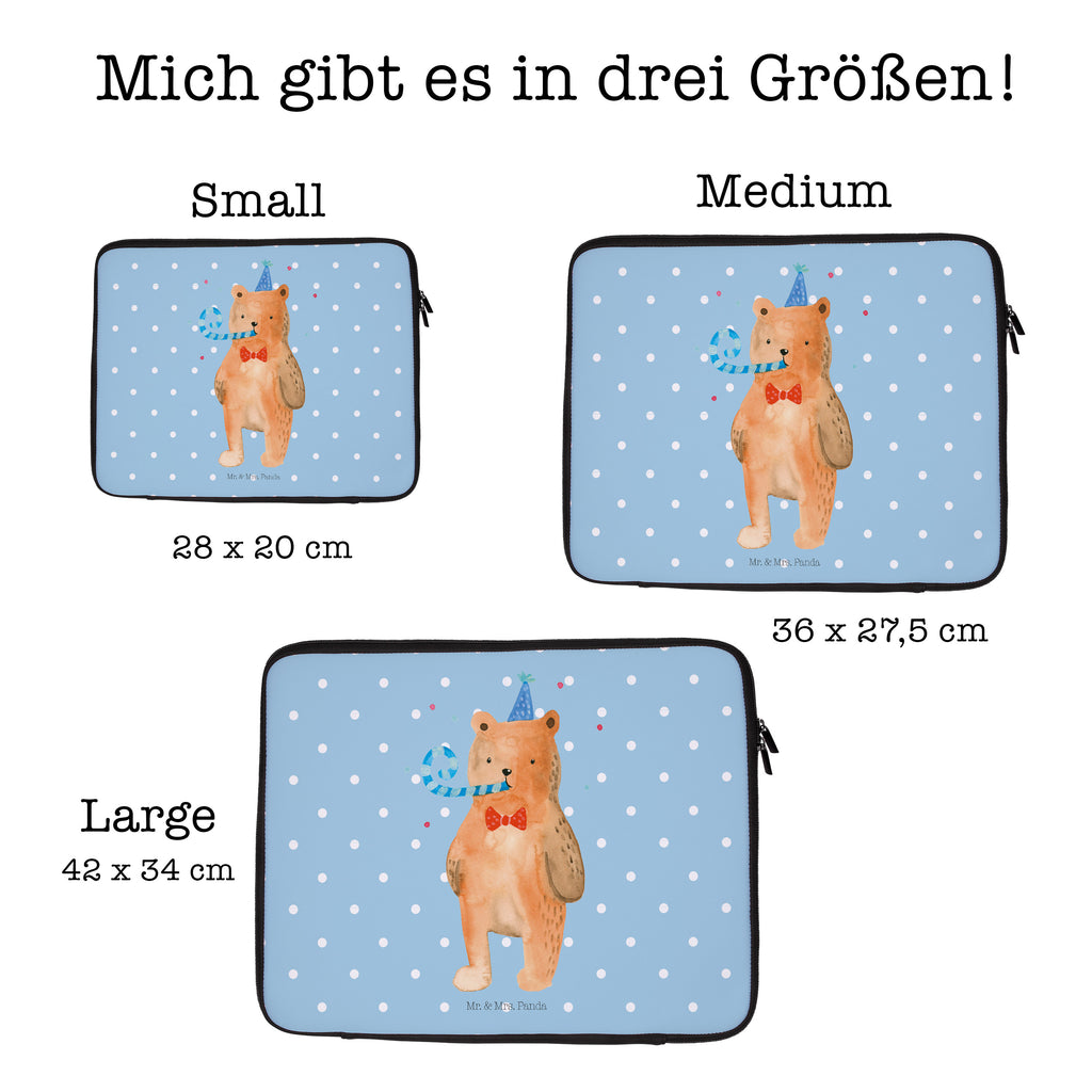 20 x 28 Notebook Tasche  Birthday Bär Notebook Tasche, Laptop, Computertasche, Tasche, Bär, Teddy, Teddybär, Happy Birthday, Alles Gute, Glückwunsch, Geburtstag