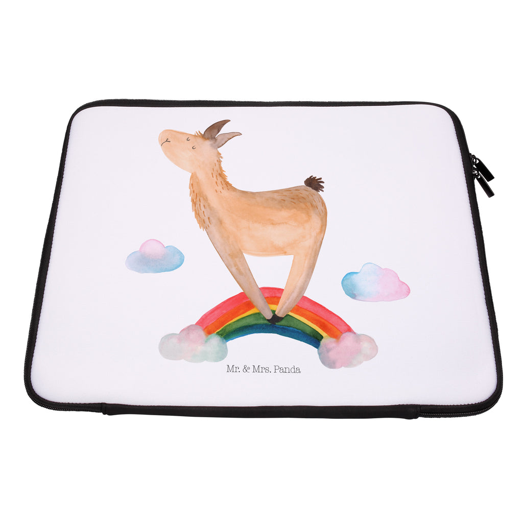 33 x 42 Notebook Tasche Lama Regenbogen Notebook Tasche, Laptop, Computertasche, Tasche, Schutzhülle, Lama, Alpaka, Lamas, Regenbogen, Haters gonna hate, Haters, Selbstständig, Außenseiter, Schule, Abi, Hobby, Wolkenland, Freiheit