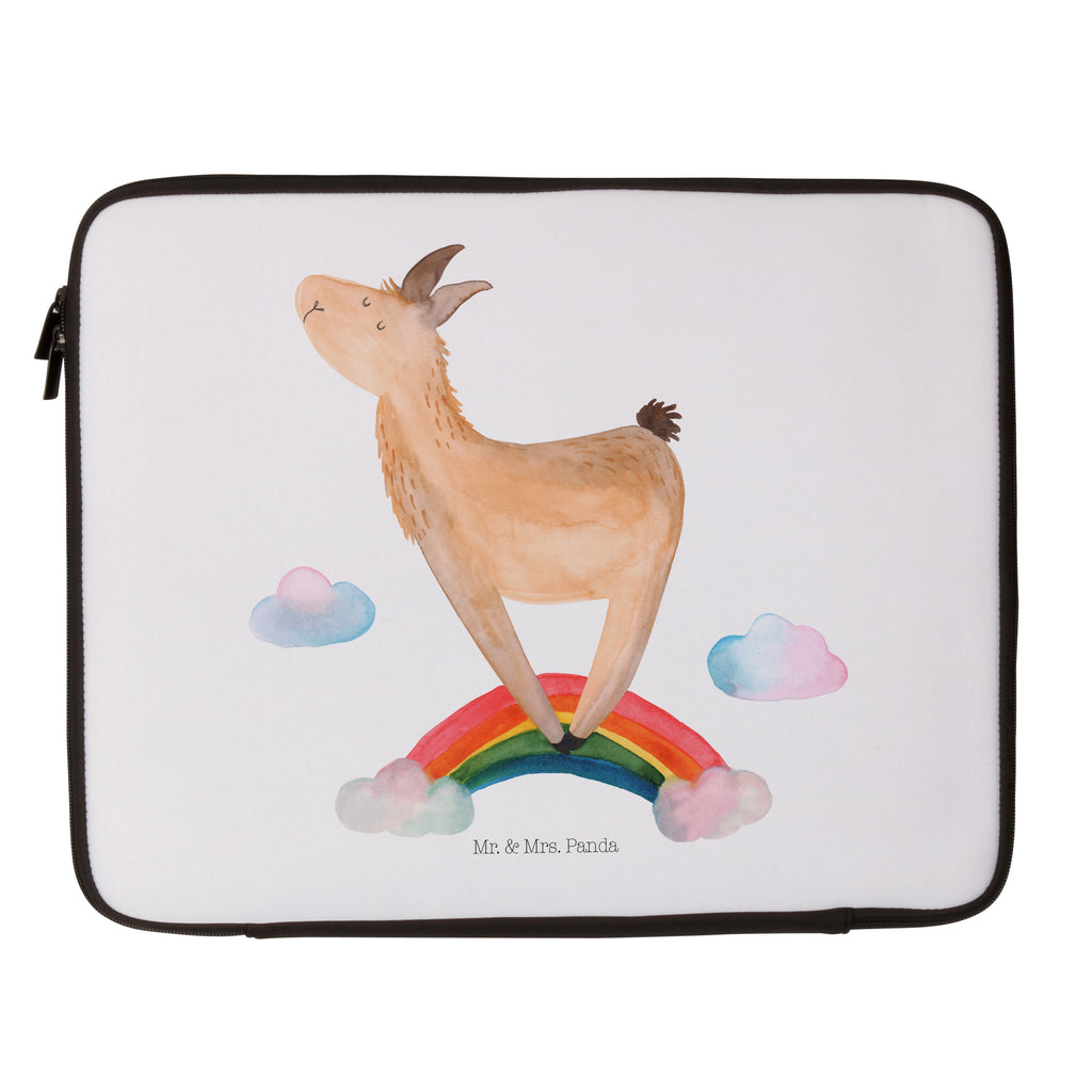 33 x 42 Notebook Tasche Lama Regenbogen Notebook Tasche, Laptop, Computertasche, Tasche, Schutzhülle, Lama, Alpaka, Lamas, Regenbogen, Haters gonna hate, Haters, Selbstständig, Außenseiter, Schule, Abi, Hobby, Wolkenland, Freiheit