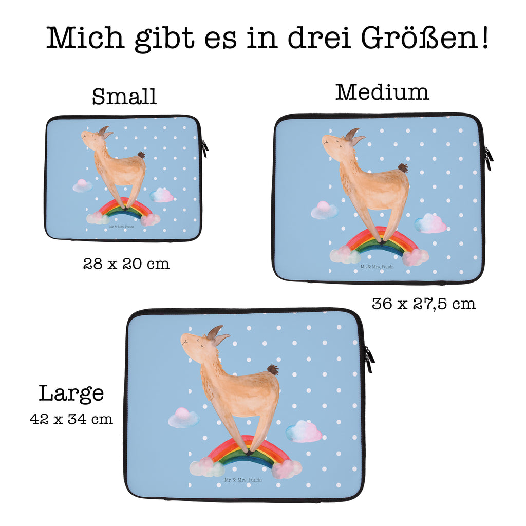 27 x 36 Notebook Tasche  Lama Regenbogen Notebook Tasche, Laptop, Computertasche, Tasche, Damen, Schutzhülle, Lama, Alpaka, Lamas, Regenbogen, Haters gonna hate, Haters, Selbstständig, Außenseiter, Schule, Abi, Hobby, Wolkenland, Freiheit