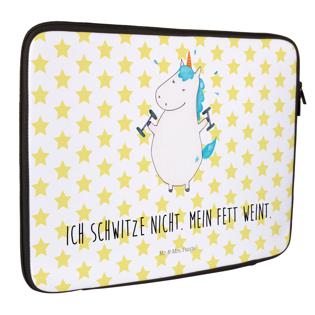 33 x 42 Notebook Tasche Einhorn Fitness Notebook Tasche, Laptop, Computertasche, Tasche, Schutzhülle, Einhorn, Einhörner, Einhorn Deko, Pegasus, Unicorn, Gym, Fitness, Fitnessstudio, Diät, Abnehmen, Sport, Pumpen, Geräte, Sixpack