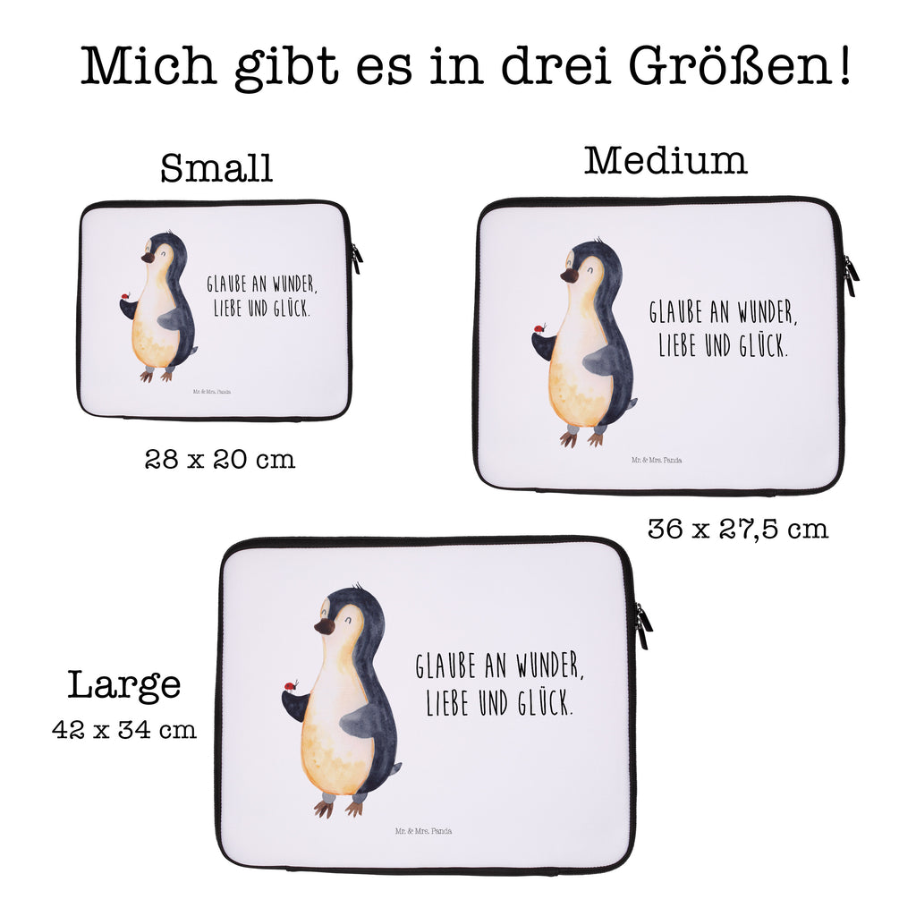 20 x 28 Notebook Tasche  Pinguin Marienkäfer Notebook Tasche, Laptop, Computertasche, Tasche, Pinguin, Pinguine, Marienkäfer, Liebe, Wunder, Glück, Freude, Lebensfreude