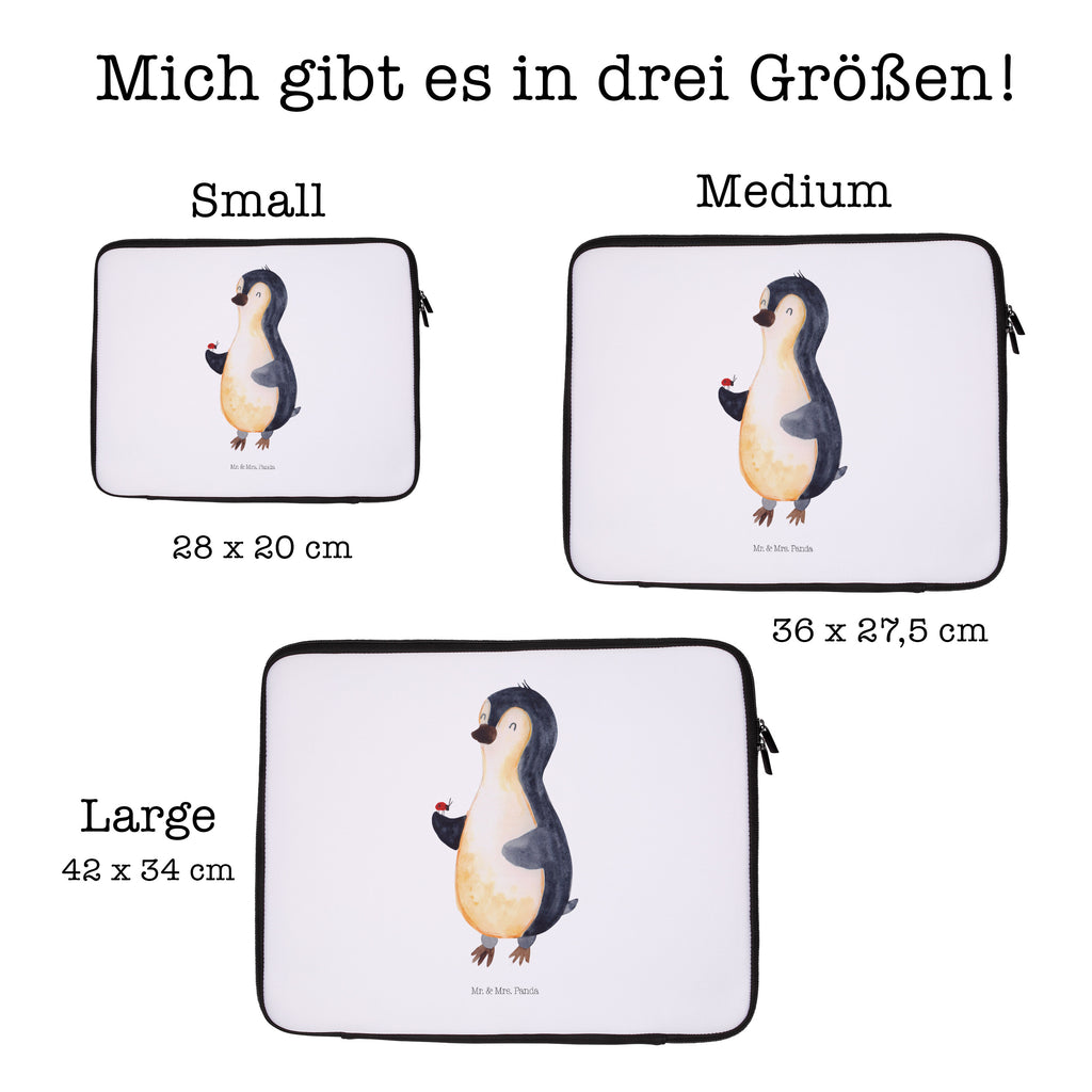 20 x 28 Notebook Tasche  Pinguin Marienkäfer Notebook Tasche, Laptop, Computertasche, Tasche, Pinguin, Pinguine, Marienkäfer, Liebe, Wunder, Glück, Freude, Lebensfreude