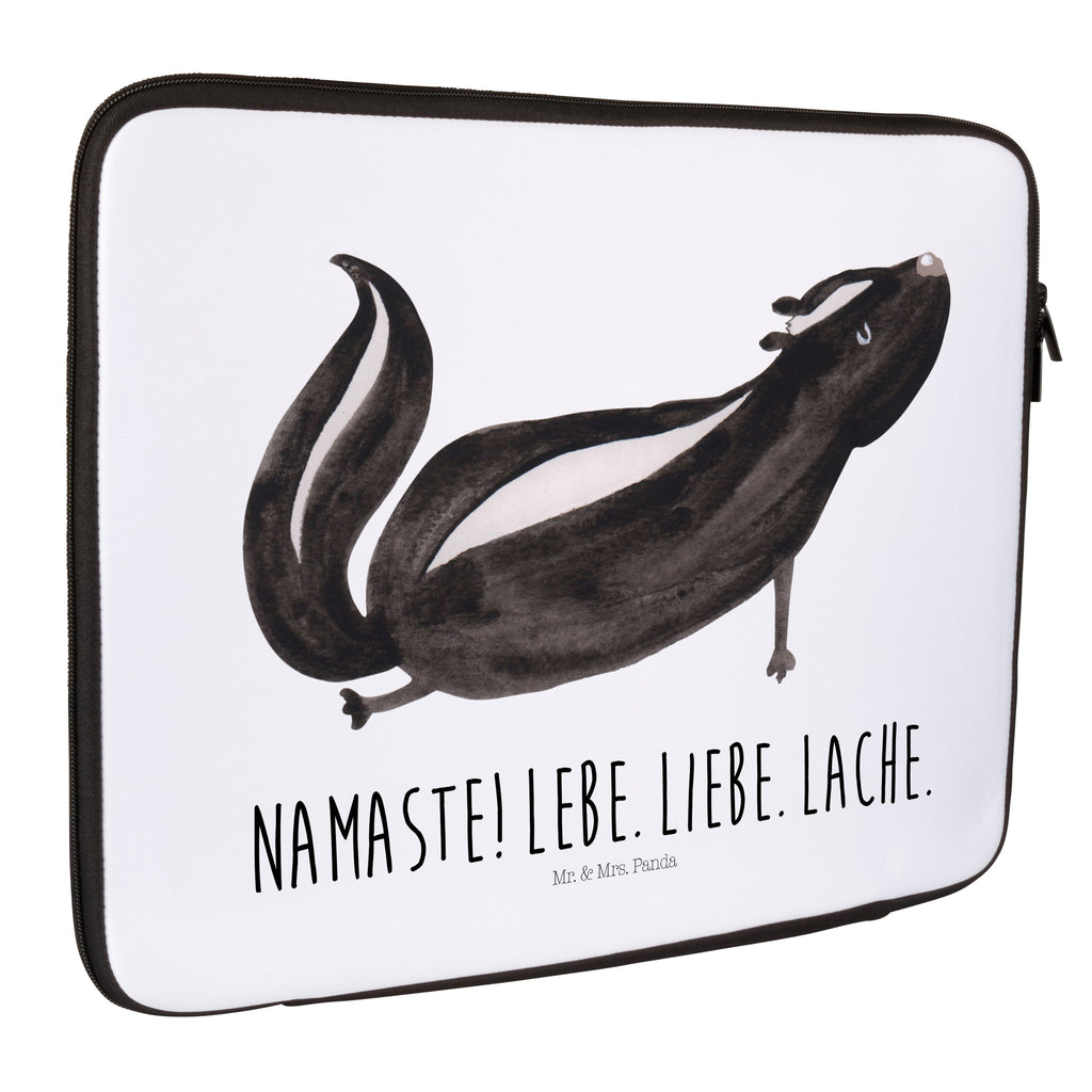 20 x 28 Notebook Tasche  Stinktier Yoga Notebook Tasche, Laptop, Computertasche, Tasche, Stinktier, Skunk, Wildtier, Raubtier, Stinker, Stinki, Yoga, Namaste, Lebe, Liebe, Lache