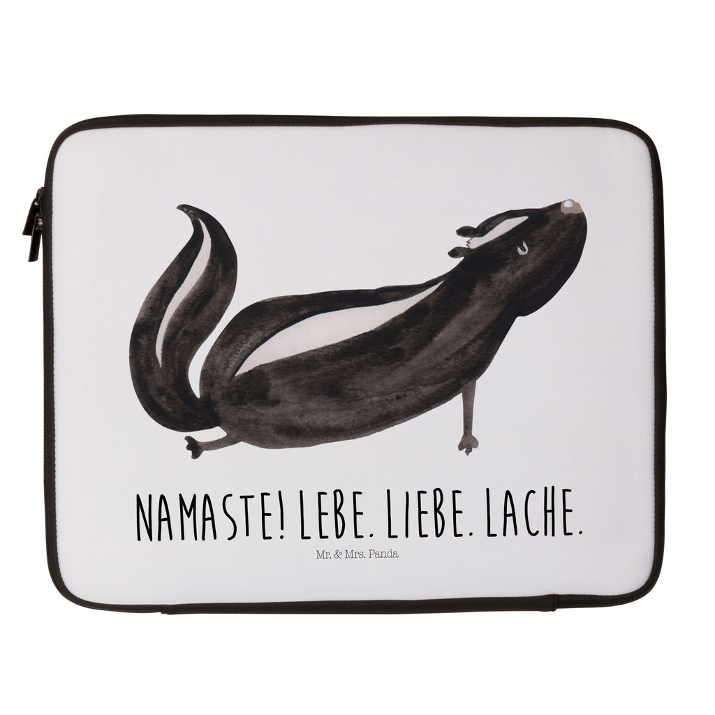 20 x 28 Notebook Tasche  Stinktier Yoga Notebook Tasche, Laptop, Computertasche, Tasche, Stinktier, Skunk, Wildtier, Raubtier, Stinker, Stinki, Yoga, Namaste, Lebe, Liebe, Lache