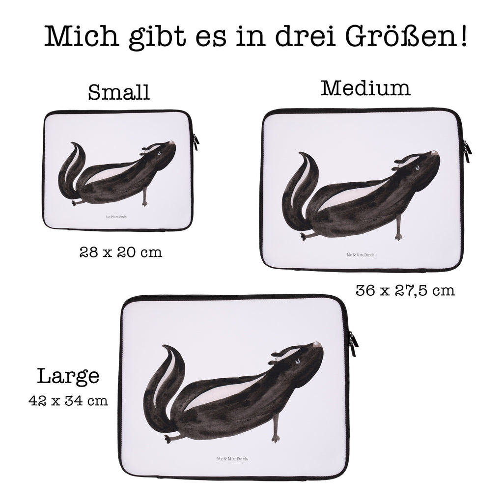 20 x 28 Notebook Tasche  Stinktier Yoga Notebook Tasche, Laptop, Computertasche, Tasche, Stinktier, Skunk, Wildtier, Raubtier, Stinker, Stinki, Yoga, Namaste, Lebe, Liebe, Lache