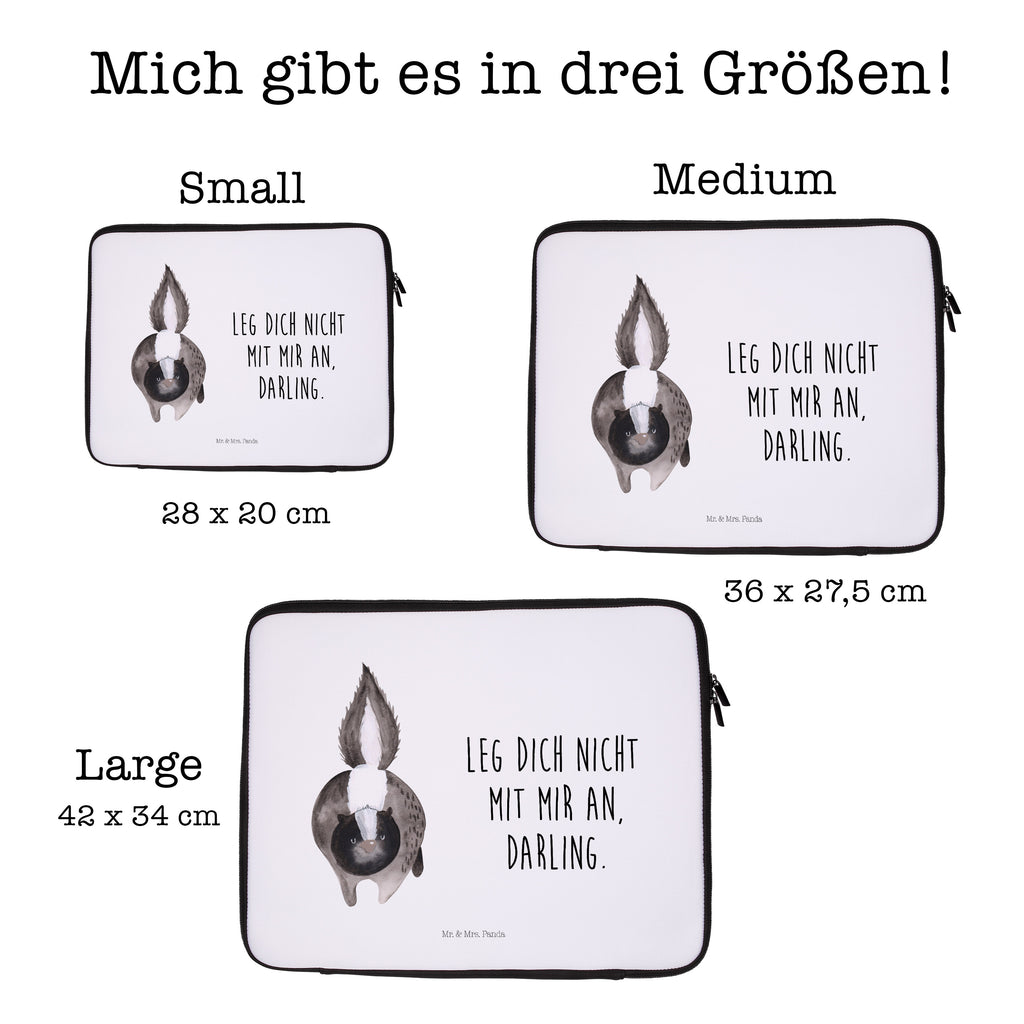 20 x 28 Notebook Tasche  Stinktier Angriff Notebook Tasche, Laptop, Computertasche, Tasche, Stinktier, Skunk, Wildtier, Raubtier, Stinker, Stinki, wütend, Drohung
