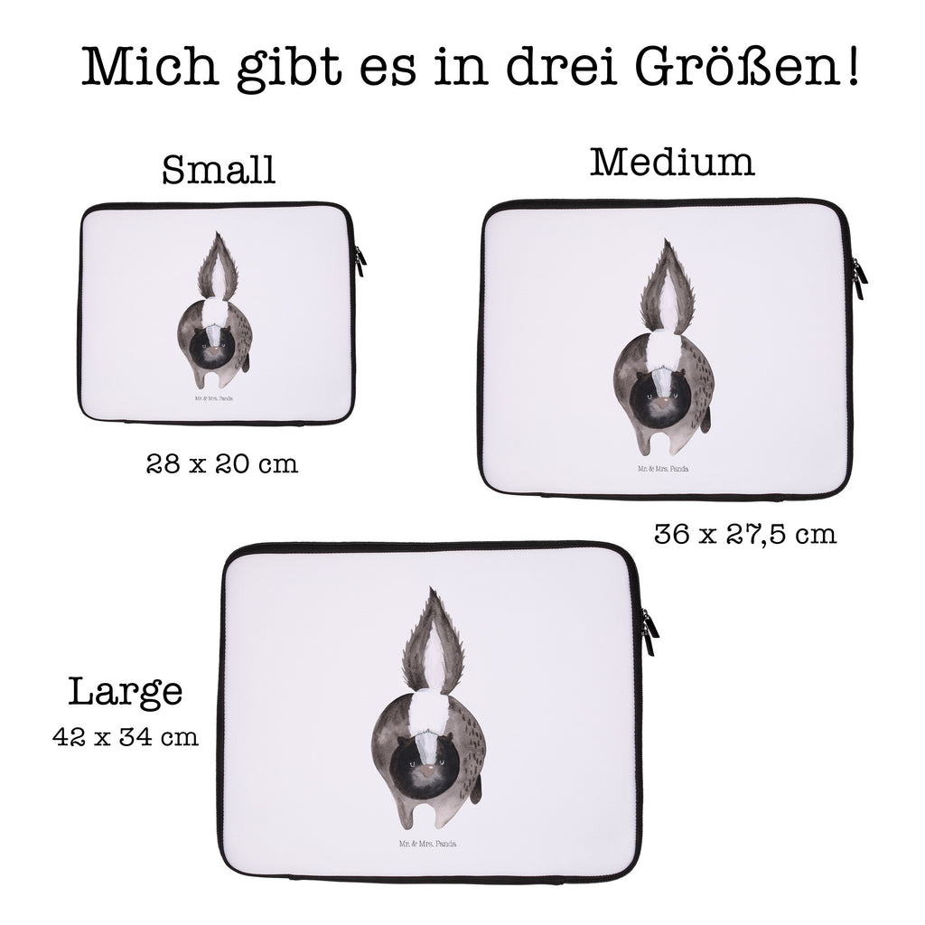 20 x 28 Notebook Tasche  Stinktier Angriff Notebook Tasche, Laptop, Computertasche, Tasche, Stinktier, Skunk, Wildtier, Raubtier, Stinker, Stinki, wütend, Drohung