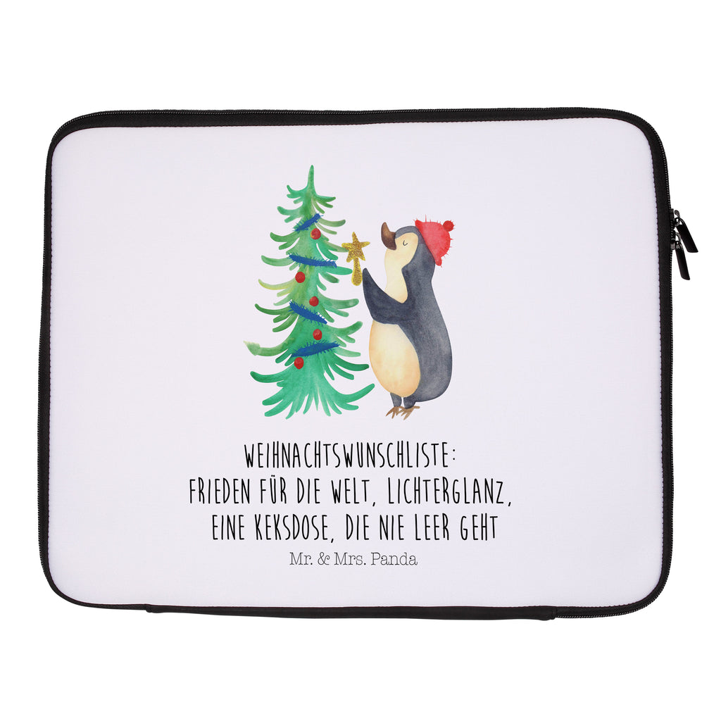 20 x 28 Notebook Tasche  Pinguin Weihnachtsbaum Notebook Tasche, Laptop, Computertasche, Tasche, Winter, Weihnachten, Weihnachtsdeko, Nikolaus, Advent, Heiligabend, Wintermotiv, Pinguin