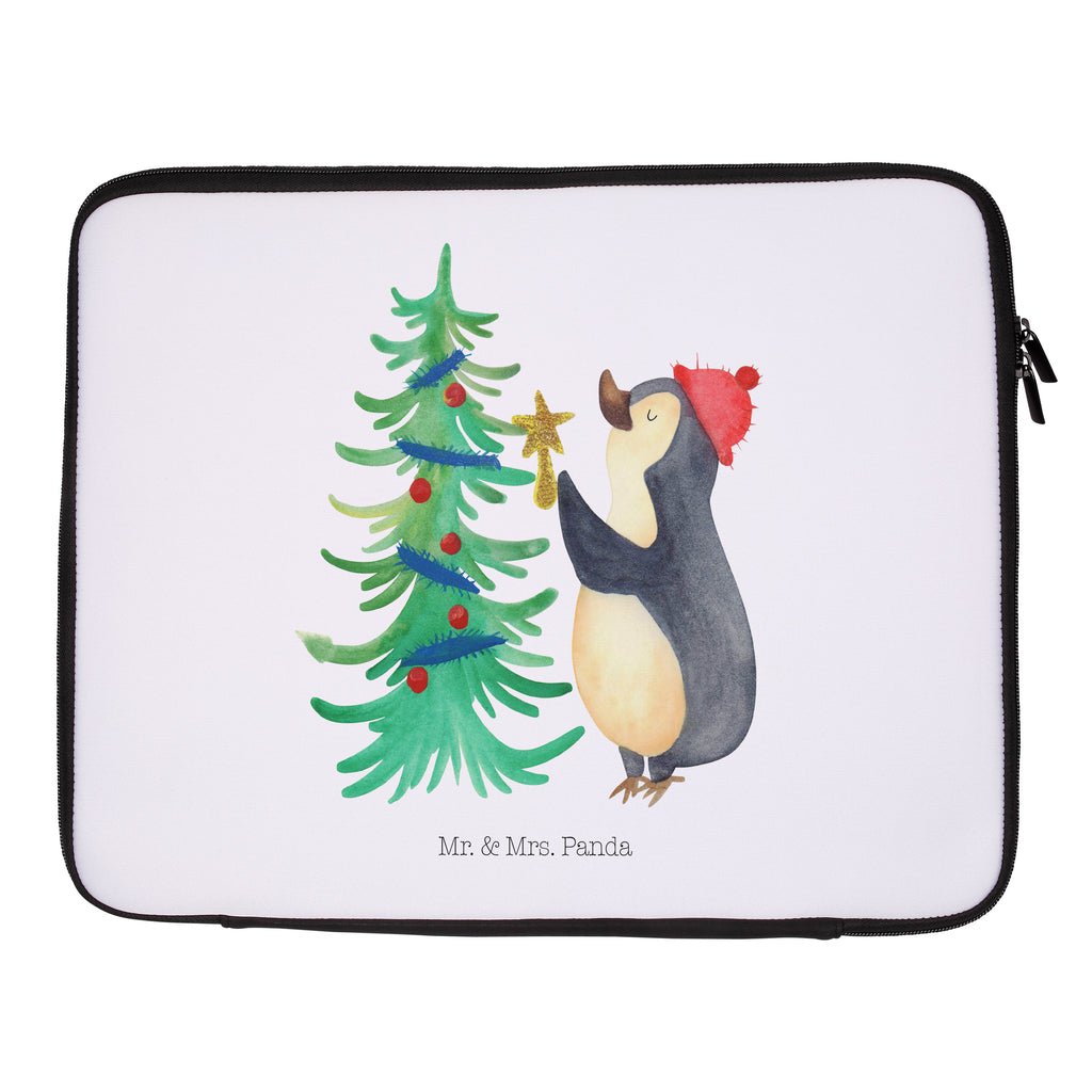 20 x 28 Notebook Tasche  Pinguin Weihnachtsbaum Notebook Tasche, Laptop, Computertasche, Tasche, Winter, Weihnachten, Weihnachtsdeko, Nikolaus, Advent, Heiligabend, Wintermotiv, Pinguin