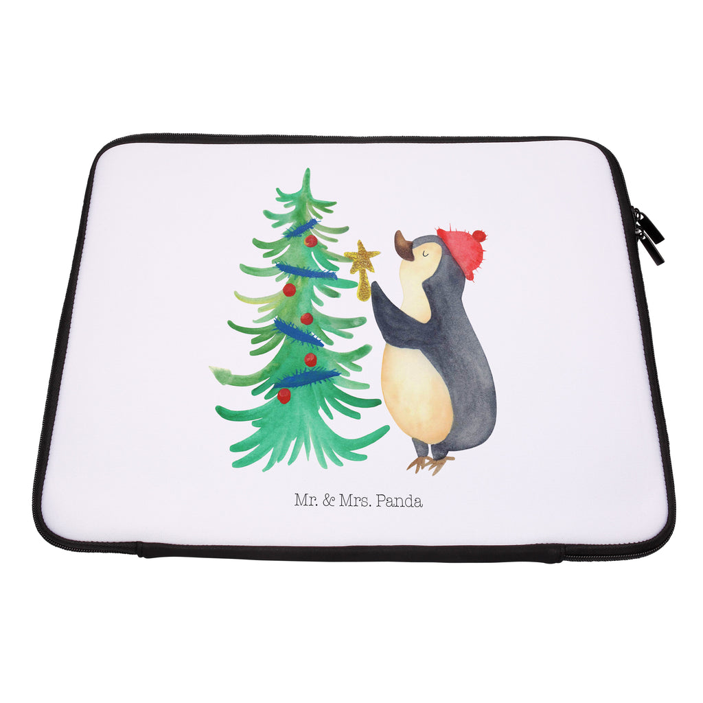 20 x 28 Notebook Tasche  Pinguin Weihnachtsbaum Notebook Tasche, Laptop, Computertasche, Tasche, Winter, Weihnachten, Weihnachtsdeko, Nikolaus, Advent, Heiligabend, Wintermotiv, Pinguin