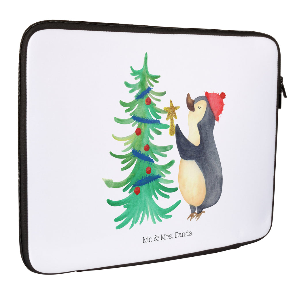 20 x 28 Notebook Tasche  Pinguin Weihnachtsbaum Notebook Tasche, Laptop, Computertasche, Tasche, Winter, Weihnachten, Weihnachtsdeko, Nikolaus, Advent, Heiligabend, Wintermotiv, Pinguin