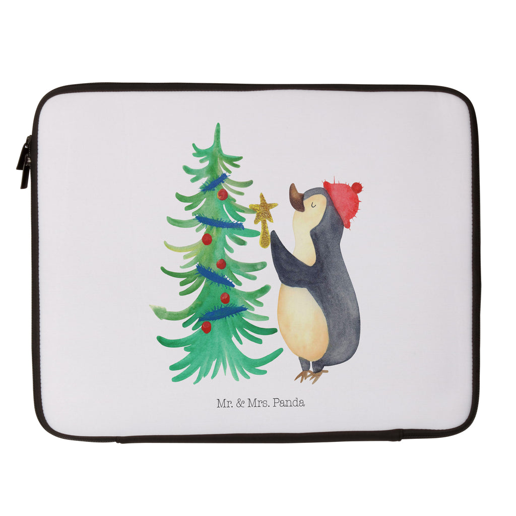 20 x 28 Notebook Tasche  Pinguin Weihnachtsbaum Notebook Tasche, Laptop, Computertasche, Tasche, Winter, Weihnachten, Weihnachtsdeko, Nikolaus, Advent, Heiligabend, Wintermotiv, Pinguin
