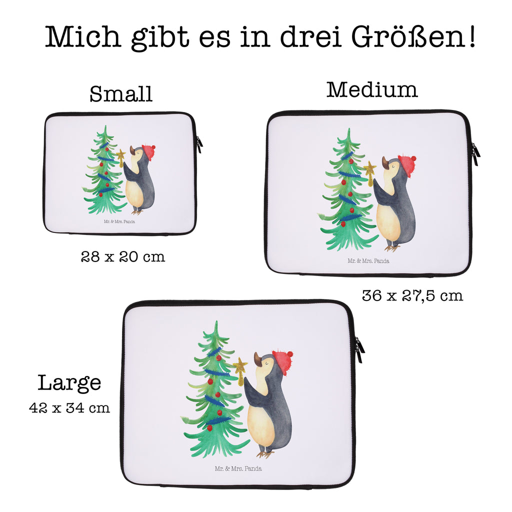 20 x 28 Notebook Tasche  Pinguin Weihnachtsbaum Notebook Tasche, Laptop, Computertasche, Tasche, Winter, Weihnachten, Weihnachtsdeko, Nikolaus, Advent, Heiligabend, Wintermotiv, Pinguin