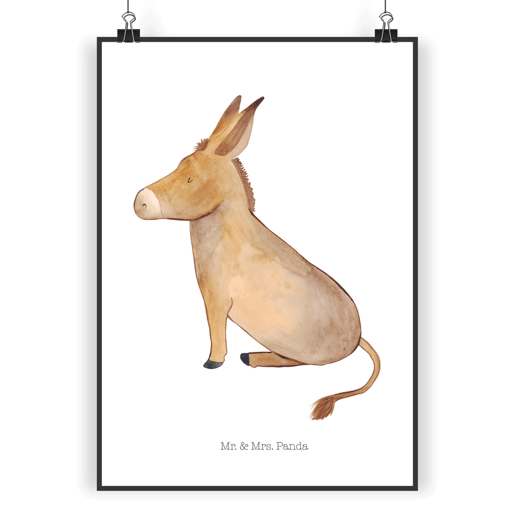 Poster Esel Poster, Wandposter, Bild, Wanddeko, Küchenposter, Kinderposter, Wanddeko Bild, Raumdekoration, Wanddekoration, Handgemaltes Poster, Mr. & Mrs. Panda Poster, Designposter, Kunstdruck, Posterdruck, Tiermotive, Gute Laune, lustige Sprüche, Tiere, Esel, Weisheit, Lebensmut, Lebensglück, Ziel, Lebensziel, Mut, erfolg, tapferkeit, positive gedanken, zuversicht