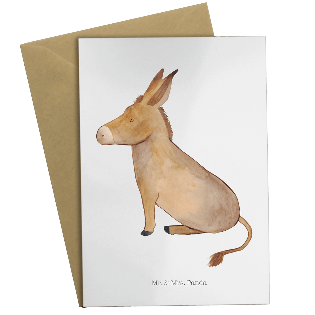 Grußkarte Esel Klappkarte, Einladungskarte, Glückwunschkarte, Hochzeitskarte, Geburtstagskarte, Karte, Tiermotive, Gute Laune, lustige Sprüche, Tiere, Esel, Weisheit, Lebensmut, Lebensglück, Ziel, Lebensziel, Mut, erfolg, tapferkeit, positive gedanken, zuversicht
