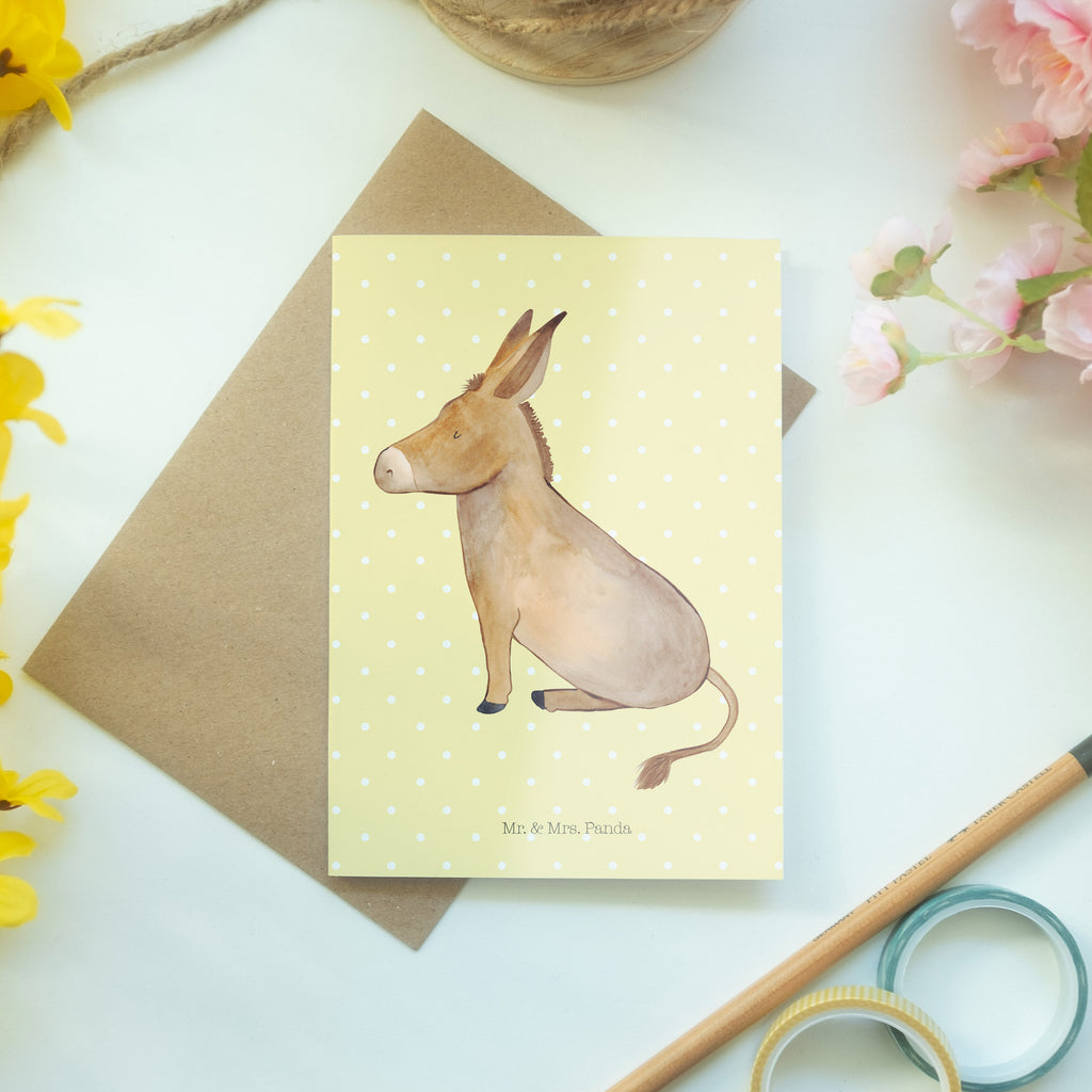 Grußkarte Esel Klappkarte, Einladungskarte, Glückwunschkarte, Hochzeitskarte, Geburtstagskarte, Karte, Tiermotive, Gute Laune, lustige Sprüche, Tiere, Esel, Weisheit, Lebensmut, Lebensglück, Ziel, Lebensziel, Mut, erfolg, tapferkeit, positive gedanken, zuversicht